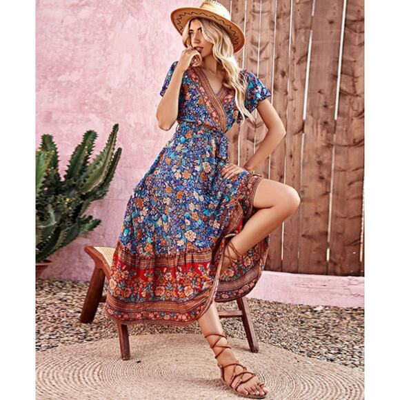 Zesica Wrap Dress - Picture 1 of 5